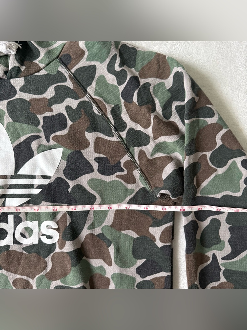 Adidas Originals Camo Trefoil Logo Hoodie Pullover Men’s/Unisex Size Small - Picture 6 of 14